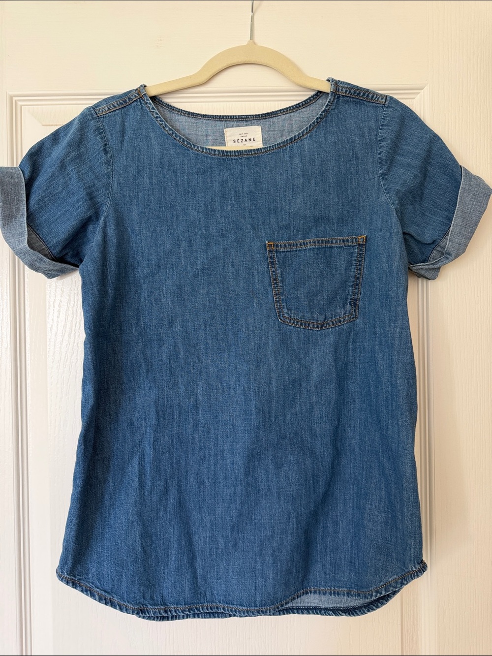 Women’s Sezane Chambray Blouse